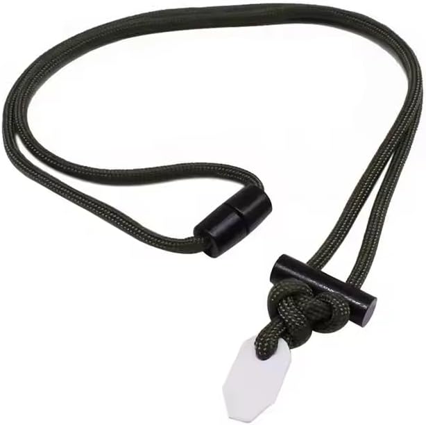 Ferrocerium Fire Starter Rod with 2 Holes, 8-Pack, 5500°F Sparks, 12000 Strikes, Black by PowKow