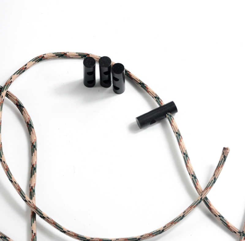 Ferrocerium Fire Starter Rod with 2 Holes, 8-Pack, 5500°F Sparks, 12000 Strikes, Black by PowKow